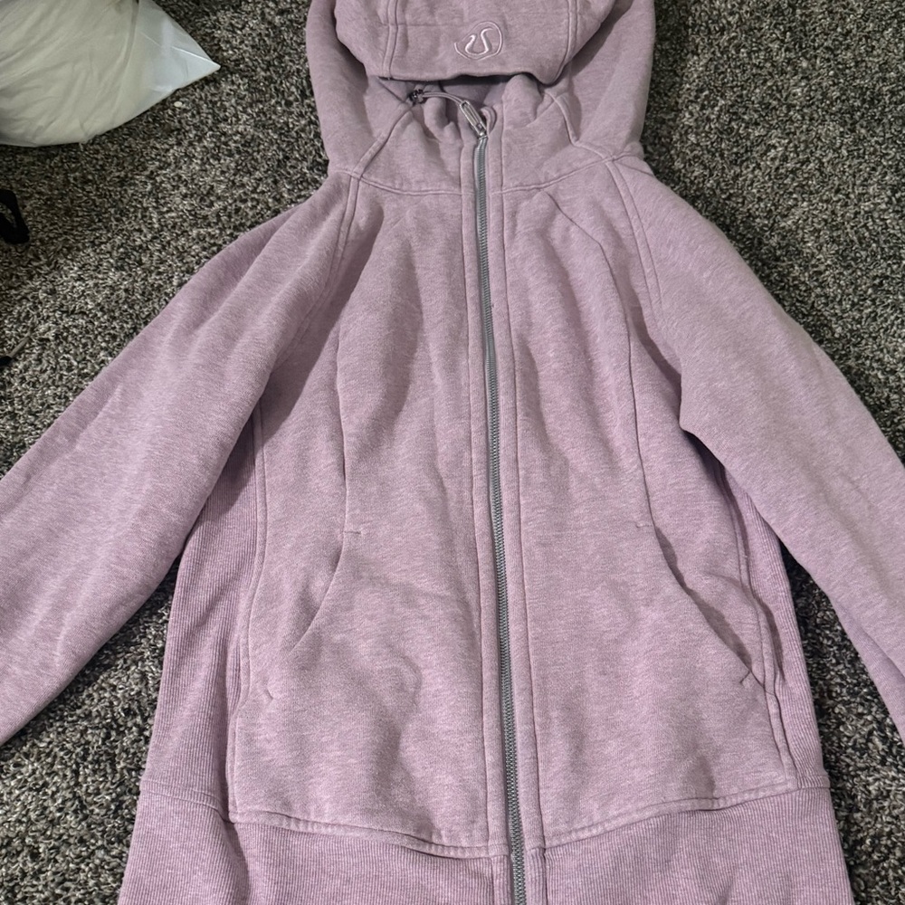 lululemon athletica Scuba Light Lavender Hooded Zip-Up Jacket
